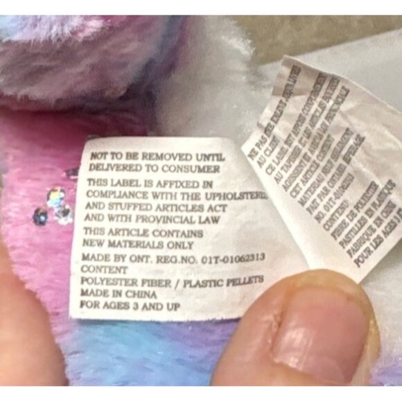 Ripleys Believe It Or Not Narwhal Plush Toy Blue Pink White Ocean 10" Sitting - Picture 6 of 9